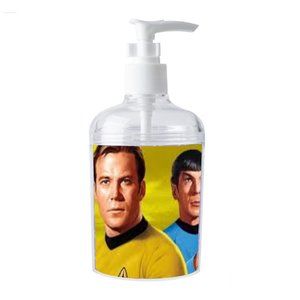 Star Trek TOS Kirk Spock Soap Hand Sani. Refillable Dispenser Not just a label!